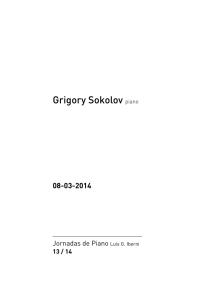 Grigory Sokolov piano