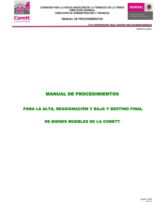 manual de procedimientos - Comisión para la Regularización de la