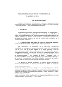 Desafíos de la jurisdicción constitucional en América Latina