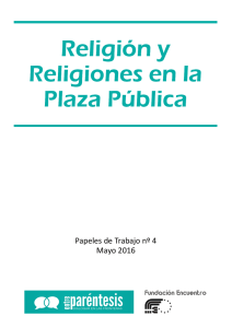 Religión y Religiones en la Plaza Pública