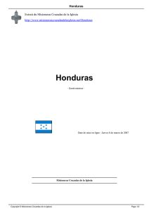 Honduras - Misioneras Cruzadas de la Iglesia