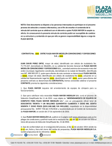 NOTA: Este documento se dispone a las personas interesadas en