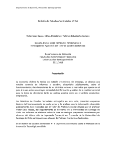 Boletín de Estudios Sectoriales Nº 04