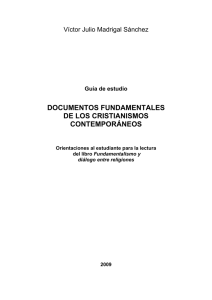 GE0502 Documentos fundamentales de los Cristianismos