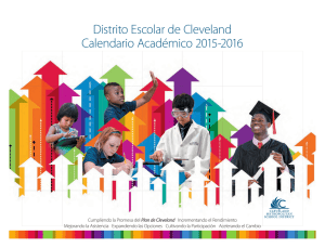 Distrito Escolar de Cleveland Calendario Académico 2015-2016