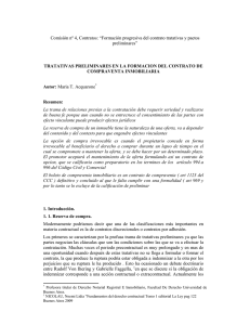 Comisión nº 4, Contratos: “Formación progresiva del contrato
