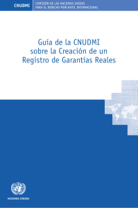 Guía de la CNUDMI sobre la Creación de un Registro de Garantías