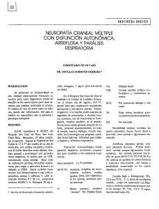 neuropatia craneal multiple con disfuncion