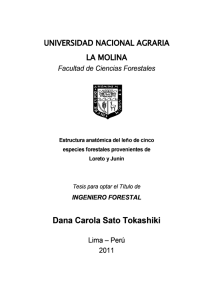 Dana Carola Sato Tokashiki - Universidad Nacional Agraria La Molina