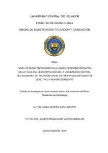 universidad central del ecuador facultad de odontología unidad de