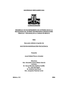 Desarrollo de un instrumento de actitudes hacia la religiosidad en