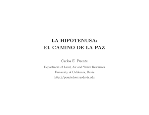 la hipotenusa: el camino de la paz - Carlos E. Puente