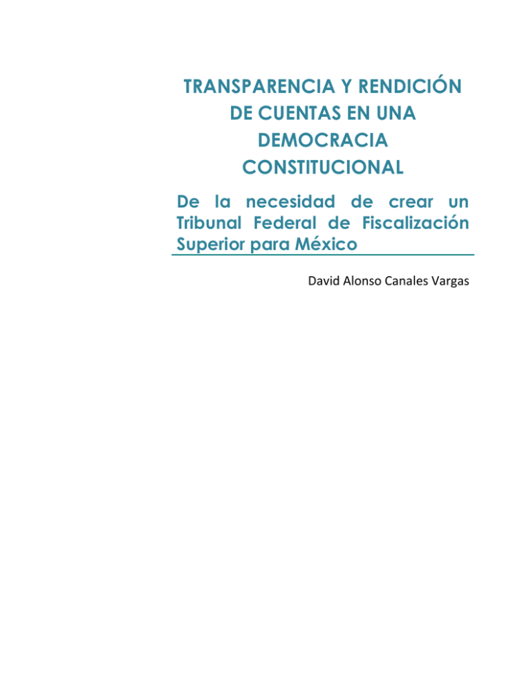 Transparencia Y Rendición De Cuentas En Una Democracia