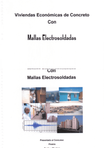 Viviendas económicas de concreto con mallas electrosoldadas