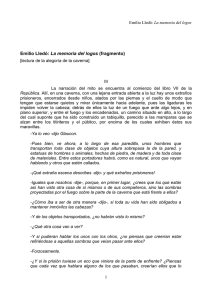 Emilio Lledó: La memoria del logos (fragmento)