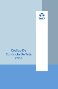 Consulte el Código de Conducta de Tata aquí