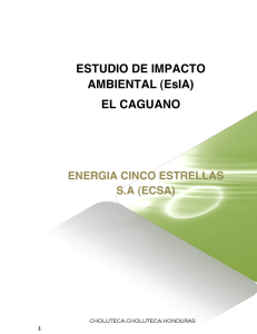 estudio de evaluación de impacto ambiental proyecto el caguano