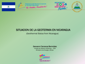 Situacion de la Geotermia en Nicaragua