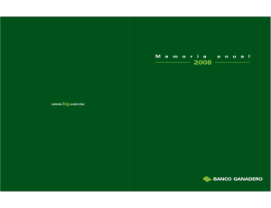 Memoria 2008 - Banco Ganadero