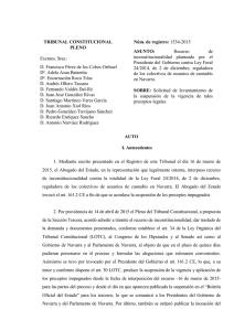 Texto del auto - Tribunal Constitucional