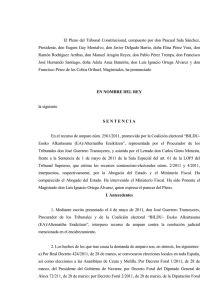 El Pleno del Tribunal Constitucional, compuesto por don Pascual