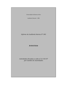 Informe 382 - Universidad de Buenos Aires