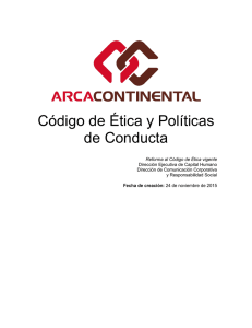 Código de Ética - Arca Continental