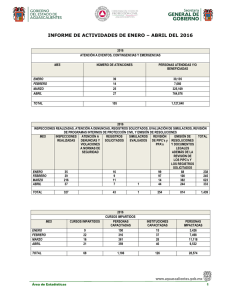 Estadísticas e Indicadores - Gobierno del Estado de Aguascalientes