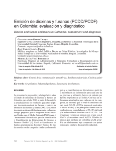 Emisión de dioxinas y furanos (PCDD/PCDF) en Colombia