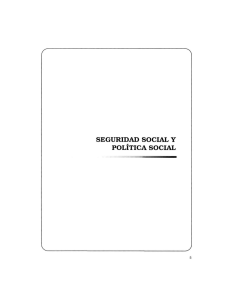 SEGURIDAD SOCIAL Y POLÍTICA SOCIAL