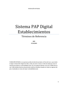 Sistema PAP Digital Establecimientos