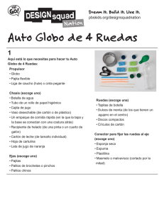 Auto Globo de 4 Ruedas