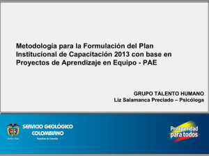 Presentación de PowerPoint - Servicio Geológico Colombiano