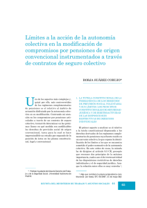 Límites a la acción de la autonomía colectiva en la modificación de