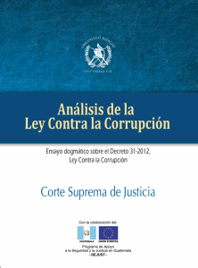 Análisis de la Ley Contra la Corrupción