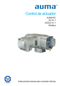 Actuator controls AUMATIC AC 01.1 ACExC 01.1 Modbus