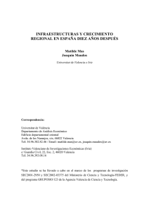 infraestructuras y crecimiento regional en españa diez años después