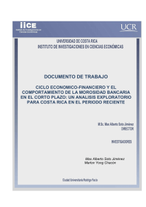 mora bancaria iice informe final - Instituto de Investigaciones en