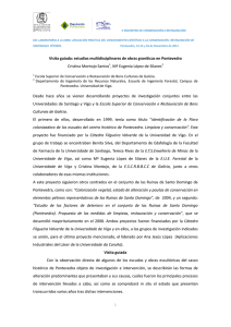 estudios multidisciplinares de obras graníticas en Pontevedra