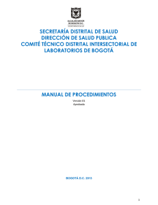 Manual CTDLab - Secretaría Distrital de Salud