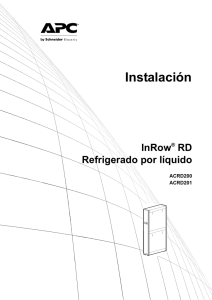 Instalación InRow® RD Refrigerado por líquido