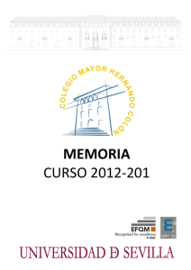 memoria - Colegio Mayor Hernando Colón