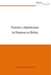 Fusiones y Adquisiciones de Empresas en Bolivia
