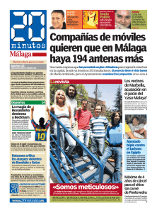 Compañías de móviles quieren que en Málaga haya 194 antenas más
