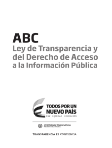ABC Ley de transparencia y del derecho de
