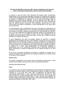 Real Decreto 828/1995 - CNC Confederación Nacional de la