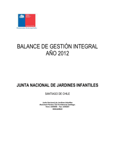 balance de gestión integral año 2012