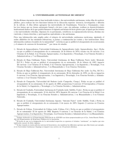 2. Universidades Autónomas de México