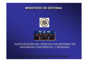 Participación del Perú en los Sistemas de Seguridad