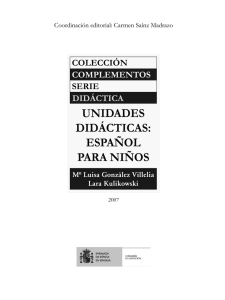 Unidades Didácticas. Español para niños.